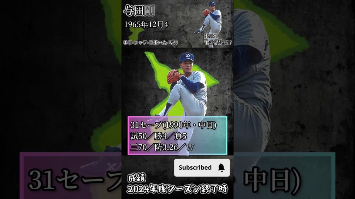 【セーブ】千葉県出身ランキング【シーズン記録】#shorts  #プロ野球 #セーブ     #ランキング       #シーズン成績  #涌井秀章     #千葉県