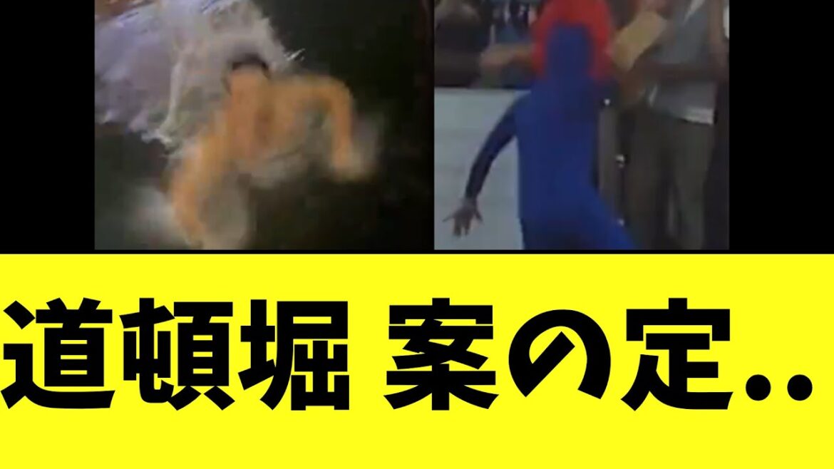 【阪神優勝】道頓堀 案の定.