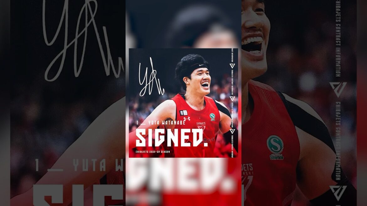 【2025-26 シーズン選手契約継続】SIGNED | 渡邊雄太 ✍️🤝 #千葉ジェッツ #Bリーグ