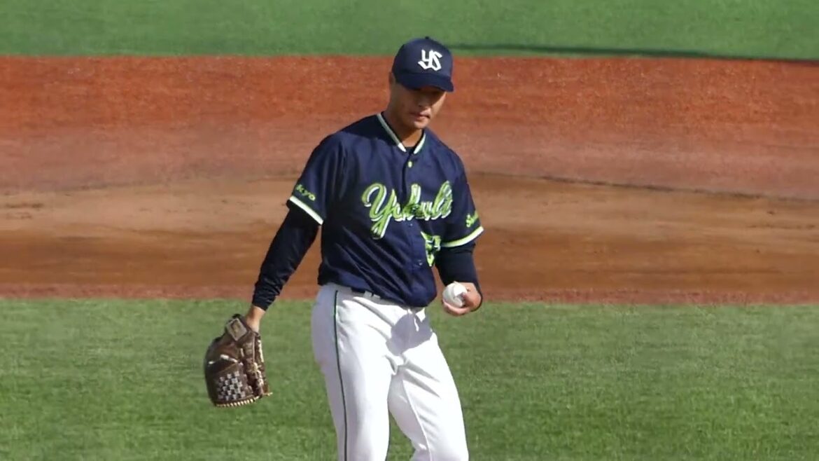 2025年9月11日 イースタンリーグ 東京ヤクルト・ 長谷川 宙輝 投手の準備投球(イニング中外)