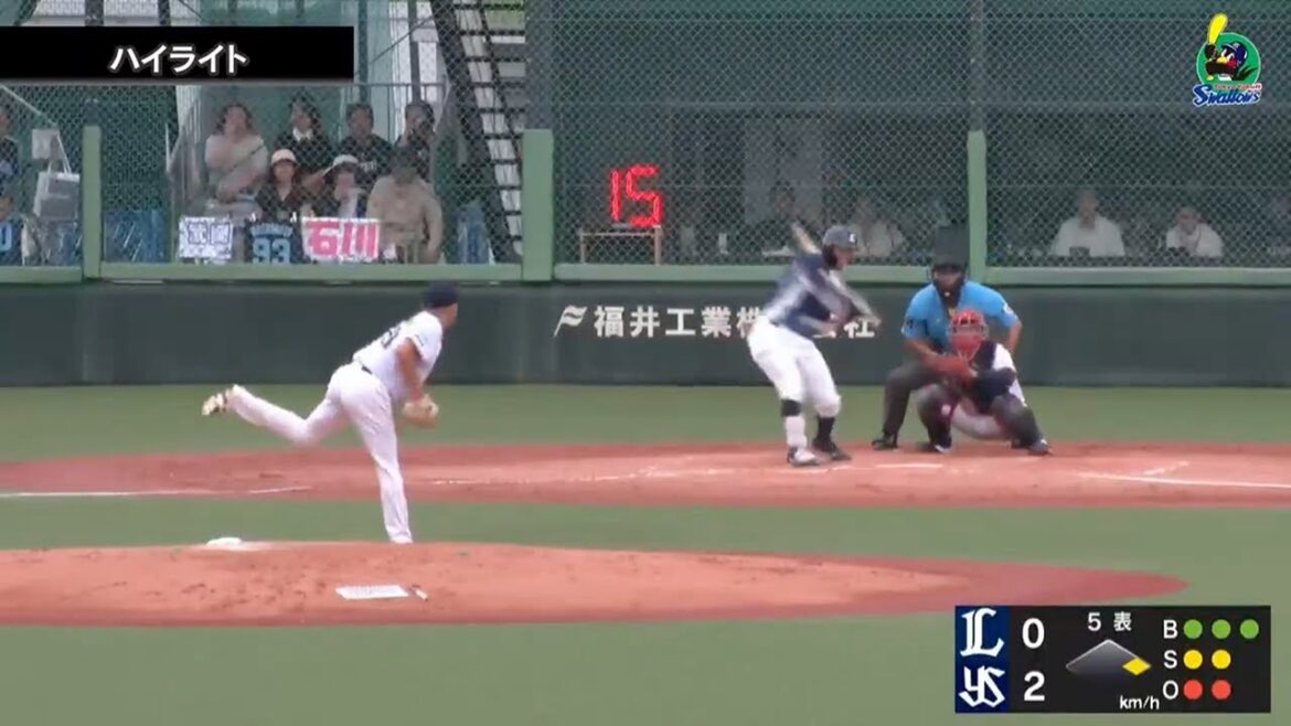 【ファームハイライト】石川雅規投手、5回81球、被安打1、無失点　9月13日　東京ヤクルトスワローズvs埼玉西武ライオンズ(戸田球場)