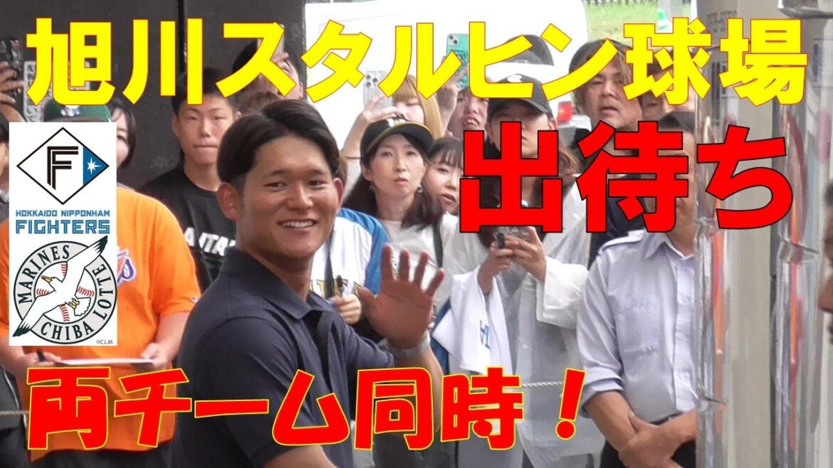 旭川スタルヒン球場出待ち ファイターズ＆マリーンズ