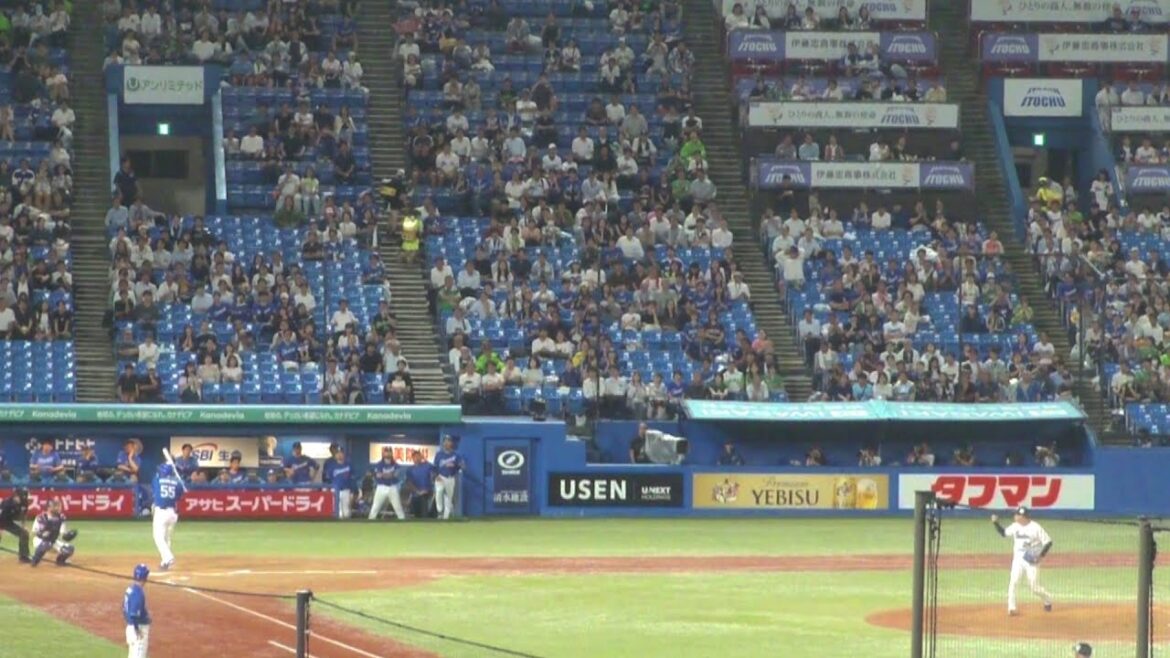 中日 細川成也 デッドボール　ヤクルト vs 中日　2025年9月11日(木)　神宮球場