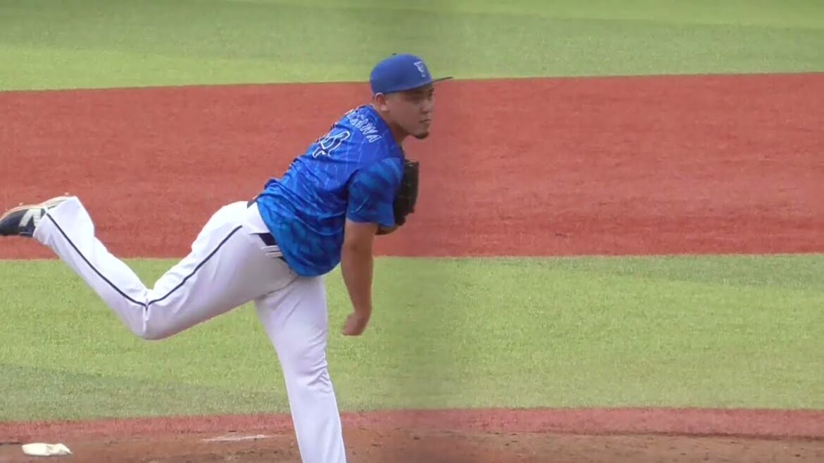 2025年9月13日 イースタンリーグ 巨人戦・中川 虎大 投手の準備投球(イニング中外)