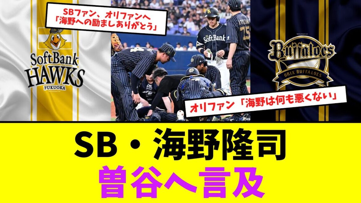 ソフトバンク・海野隆司、ケガをした曽谷へ言及する。【なんJなんG】【2ch5ch】