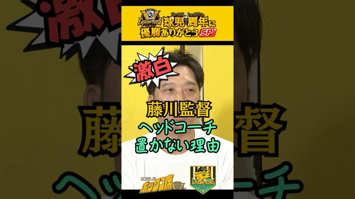 【必要な理由がわからない】藤川監督がヘッドコーチを置かなかった理由を激白（2025年9月7日）  #サンテレビボックス席