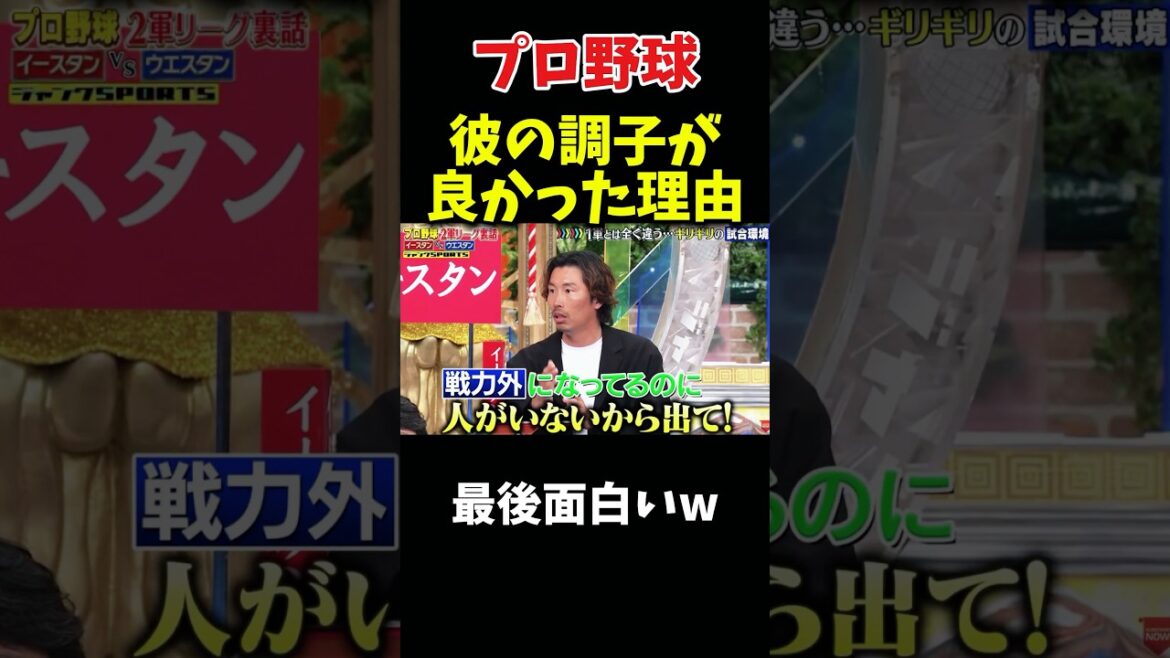 戦力外選手の調子が良かった理由w #野球 #プロ野球 #npb #面白い #面白い動画 #おもしろ #ダウンタウン #浜田雅功
