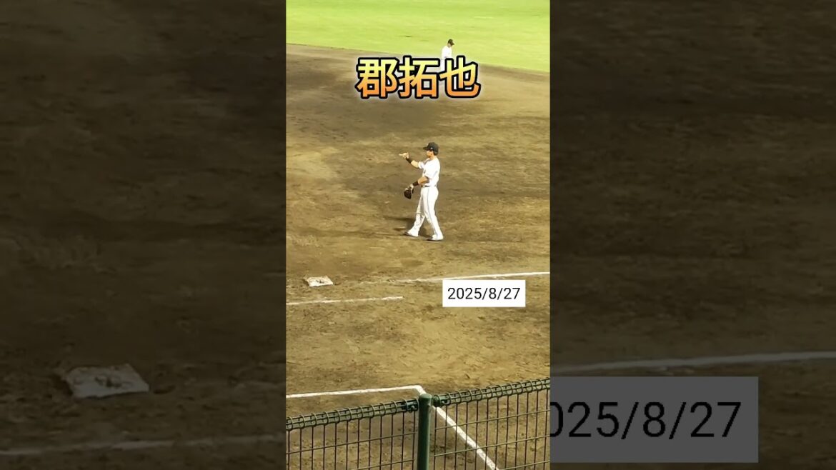 【GIANTS】 #郡拓也 選手37が途中出場 #shorts #巨人 #ジャイアンツ #プロ野球