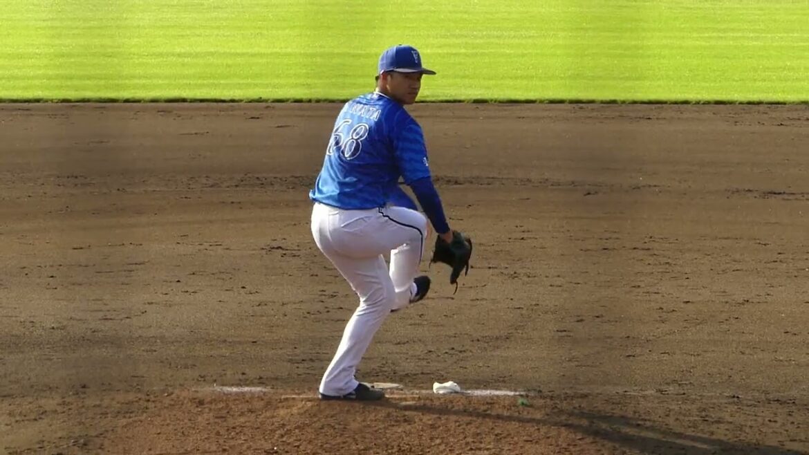 2025年9月16日 イースタンリーグ 北海道日本ハム戦・岩田 将貴 投手の準備投球(イニング中外)