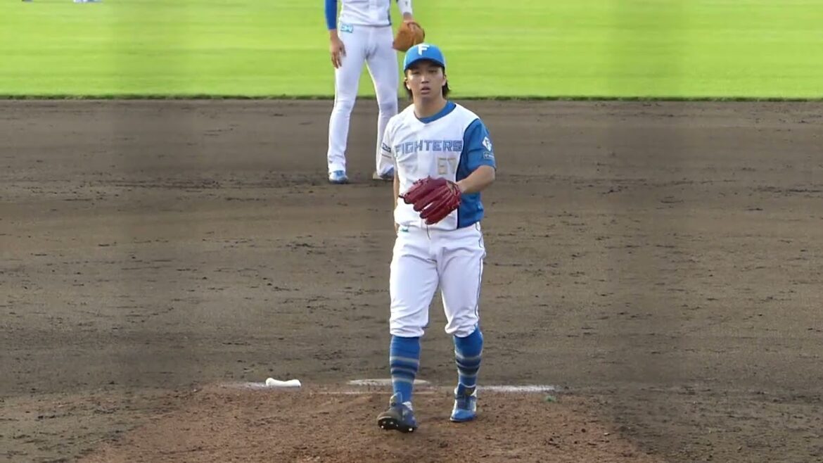 2025年9月16日 イースタンリーグ 北海道日本ハム・山本 拓実 投手の準備投球(イニング中外)