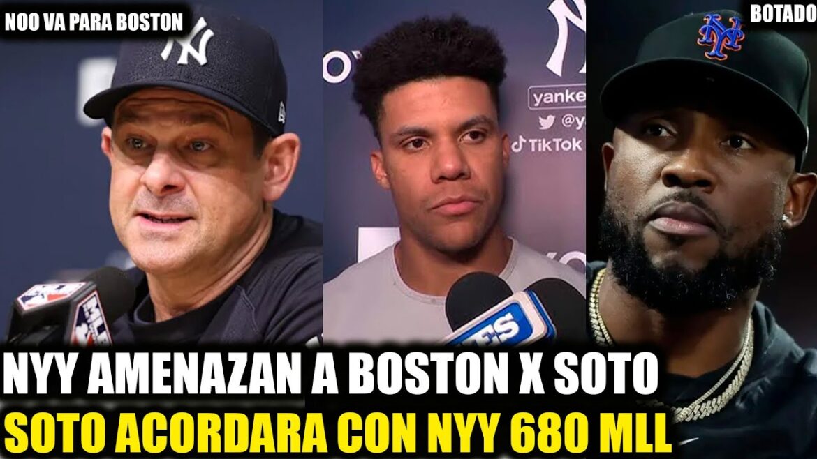 YANKEES LE QUITAN A JUAN SOTO A BOSTON CONTRATO DE 680MLL SOTO EXPLOTA,STARLIN MARTE EN LOS NYY