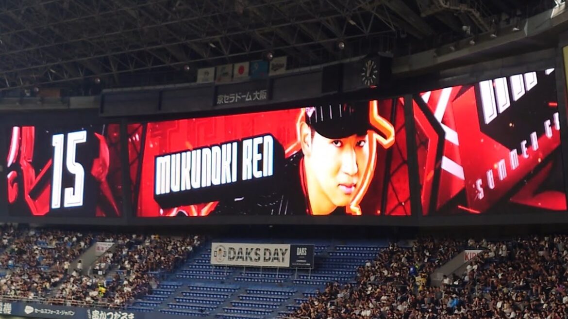 椋木蓮 投手 「Pitbull Celebrate」 登場曲 オリックス・バファローズ選手 ビジョン映像 PV 演出 ヘッドショット @ 京セラドーム 2025 Bs夏の陣 椋木蓮 投手 「Pitbull Celebrate」 登場曲 オリックス・バファローズ選手 ビジョン映像 PV 演出 ヘッドショット @ 京セラドーム 2025 Bs夏の陣