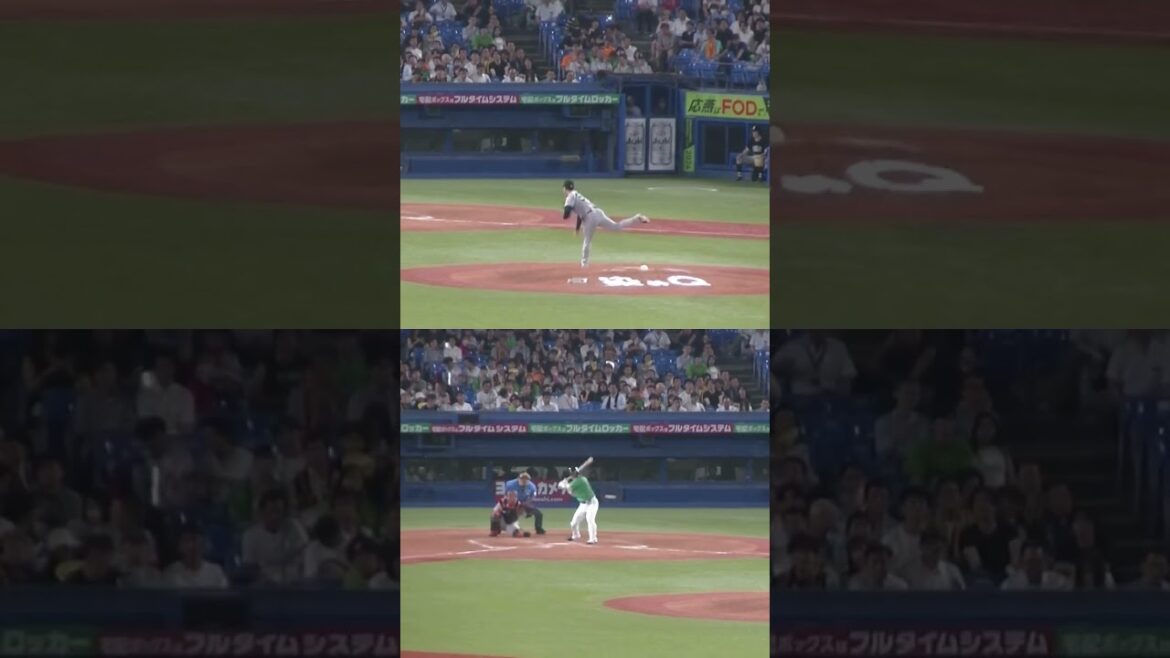 中村悠平を三振にとるジャイアンツ船迫大雅（2024年7月5日ヤクルトスワローズ対 読売ジャイアンツ）