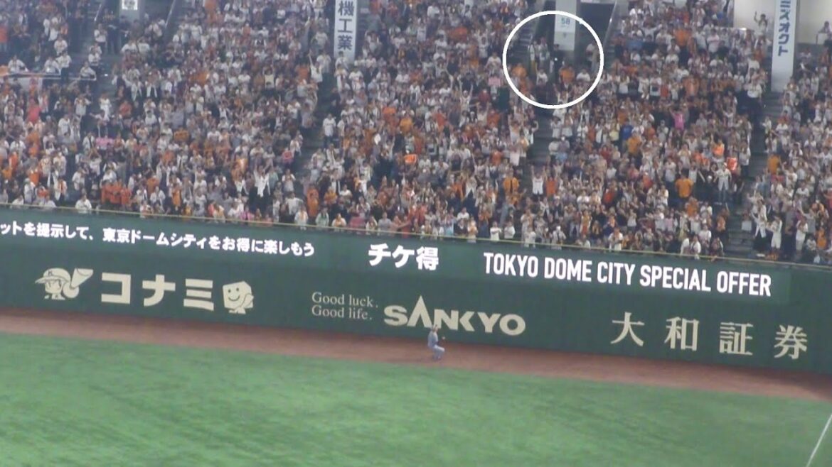 巨人 中山礼都 逆転満塁ホームラン 第7号　巨人 vs 阪神　2025年9月13日(土)　東京ドーム