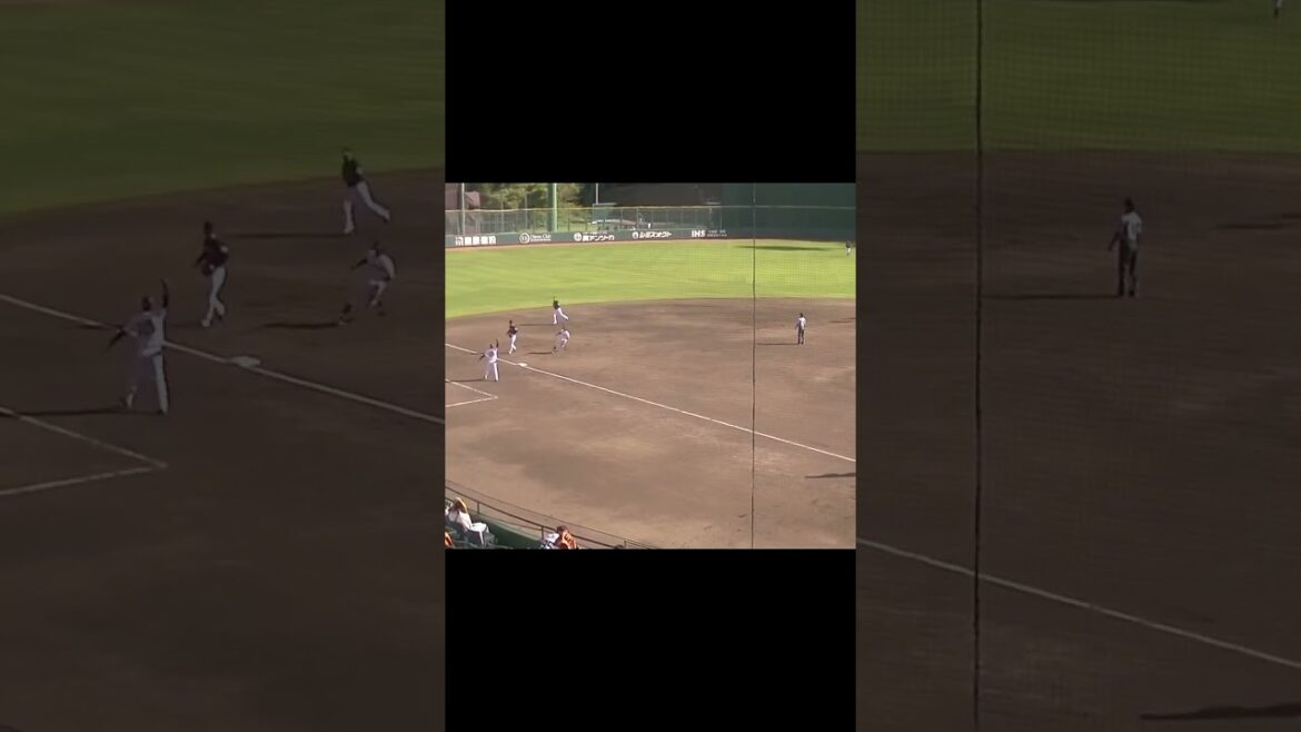 菊田拡和がレフト線へ引っ張りタイムリーヒット さらに一三塁のチャンスを作る（読売ジャイアンツ3軍 対 ソフトバンクホークス3軍 2024年9月2日）