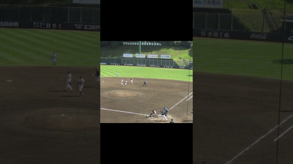 ヤクルト宮本丈がタイムリーヒット！自分はセカンドでアウト2024年5月29日 読売ジャイアンツ対ヤクルトスワローズ