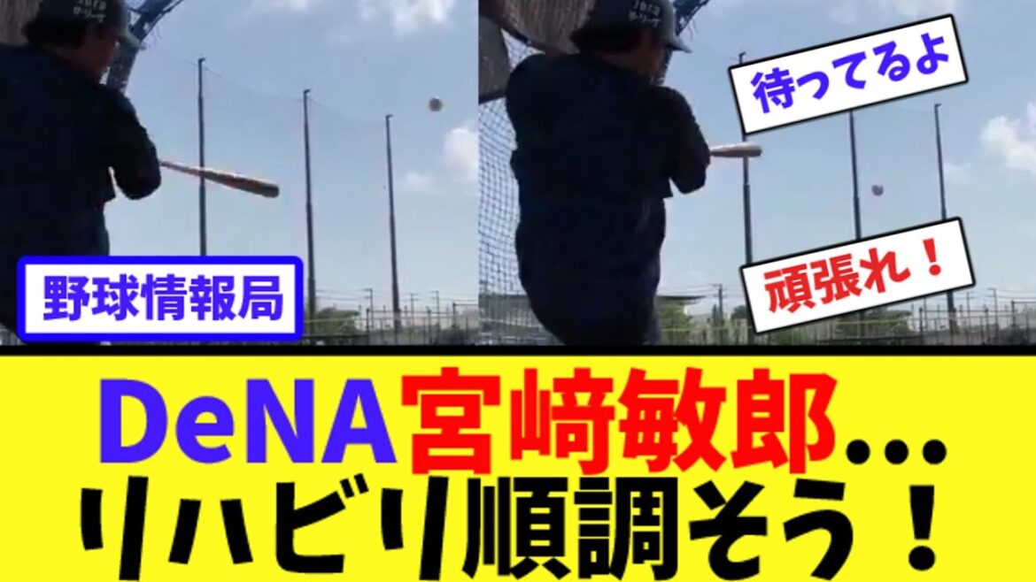 DeNA宮﨑敏郎...リハビリ順調そう！【ネット情報局】