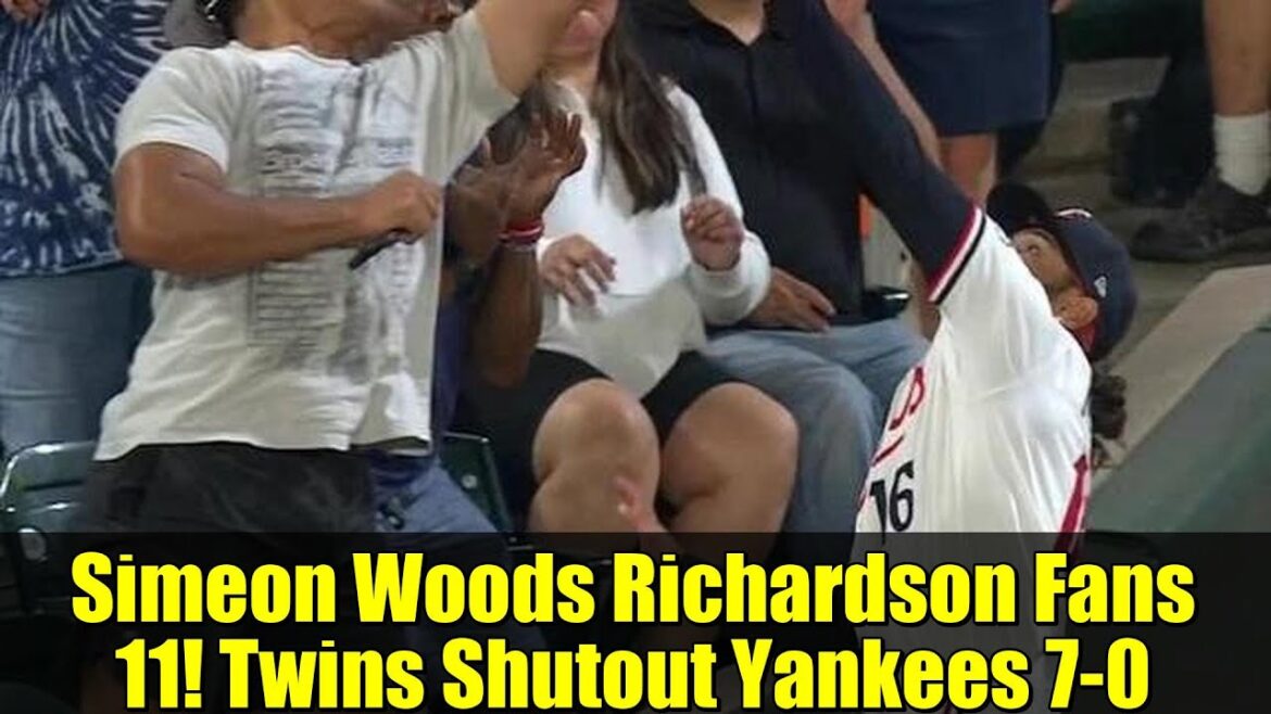 Simeon Woods Richardson Fans 11! Twins Shutout Yankees 7-0 | MLB Highlights 2025 Simeon Woods Richardson Fans 11! Twins Shutout Yankees 7-0 | MLB Highlights 2025