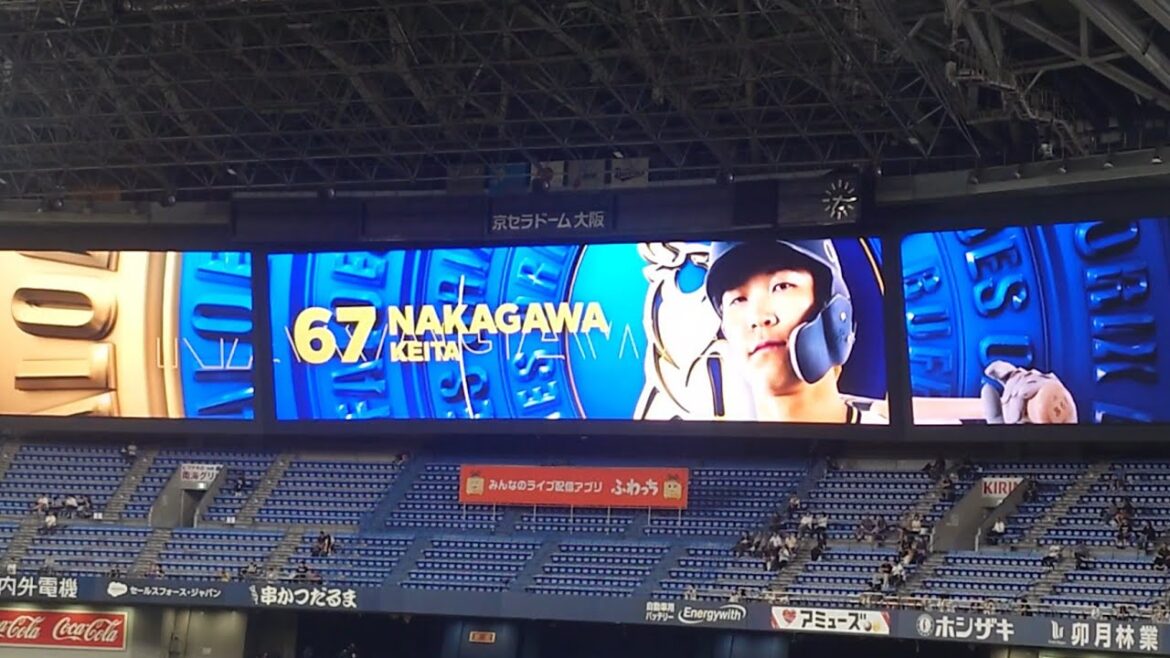 中川圭太 選手 ｢NEXZ  One Day｣ 偶数打席 登場曲 オリックス･バファローズ 選手 ビジョン映像 PV 演出 ヘッドショット @ 京セラドーム 2025