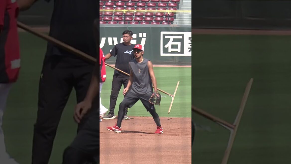 【忍者の極意を学ぶ】菊池涼介と前川誠太が守備練習！【球団認定】カープ全力応援チャンネル