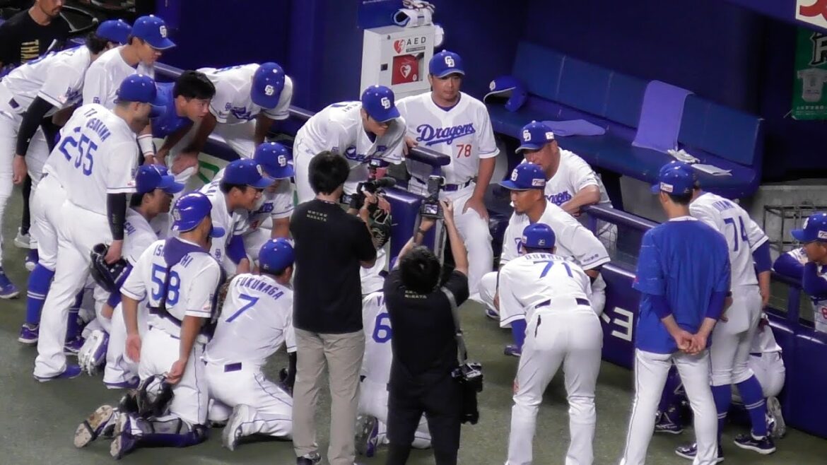 中田翔　最後の円陣声出し　中日ドラゴンズVS東京ヤクルトスワローズ　2025/09/19