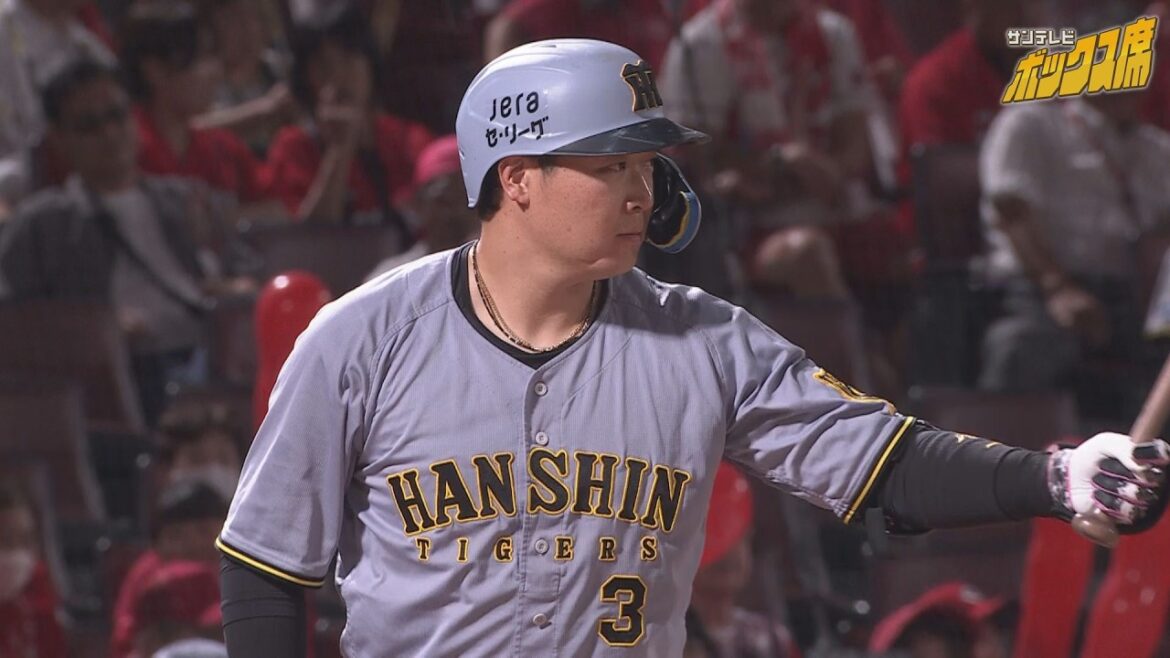 【これが入っちゃう】4番大山・8年連続2ケタ！ライトスタンドへ第10号ホームラン（2025年9月18日 広島ー阪神） #サンテレビボックス席