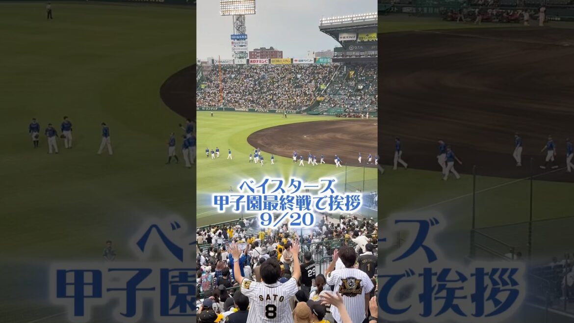 横浜DeNAベイスターズが甲子園の今季レギュラーシーズン最終戦で挨拶25/9/20 #横浜denaベイスターズ #dena #横浜 #ベイスターズ #甲子園 #阪神 #阪神タイガース #阪神ファン