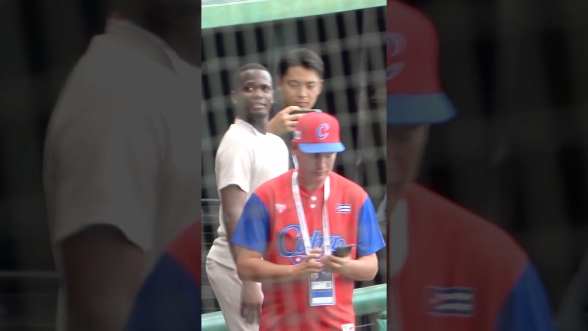 モイネロが母国キューバを激励に沖縄に！！キューバ対オーストラリア