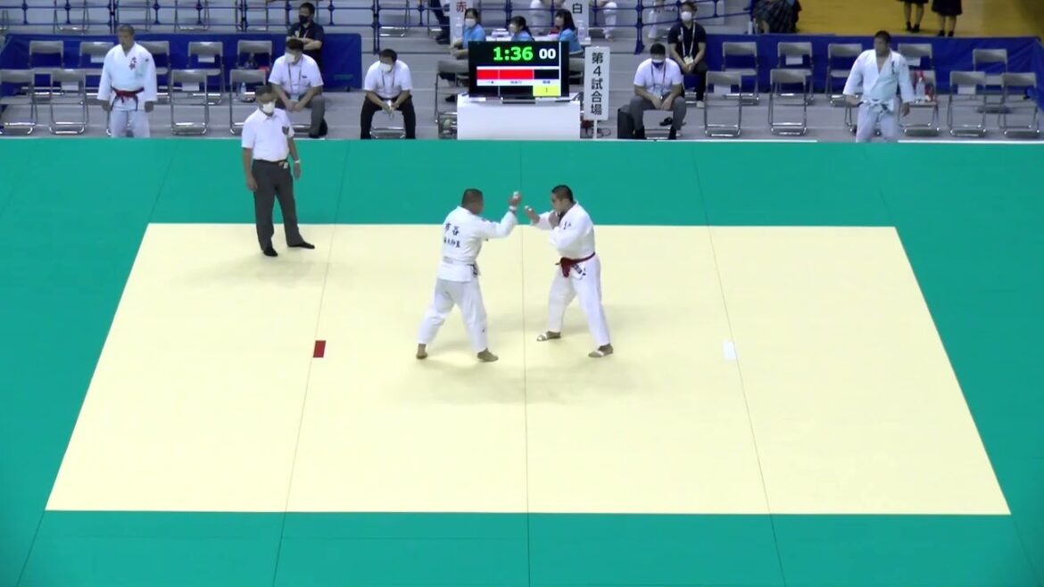 2022年IH 柔道 男子 個人 90kg級 準決勝 川端倖明 国士舘(東京) vs 市谷櫂人 東海大仰星(大阪)