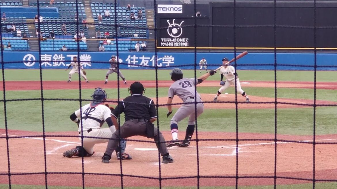 慶應義塾大学・小原大和 起死回生の同点タイムリーヒット 2025 09 13 (花巻東)