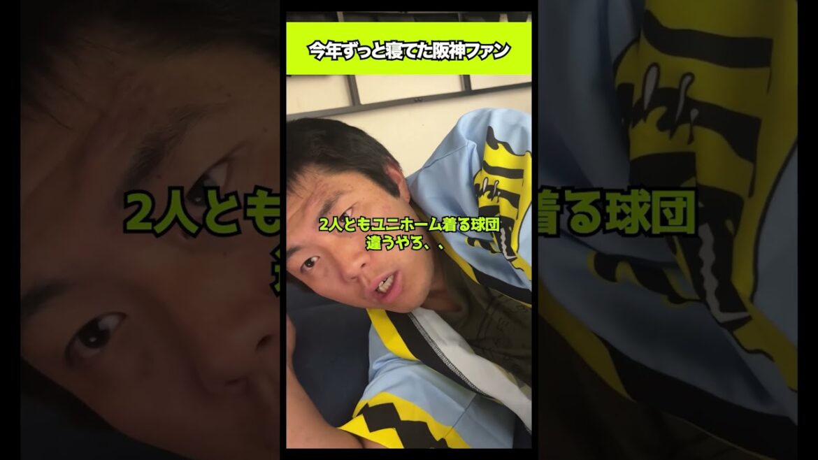 今年ずっと寝てた阪神ファン#shorts