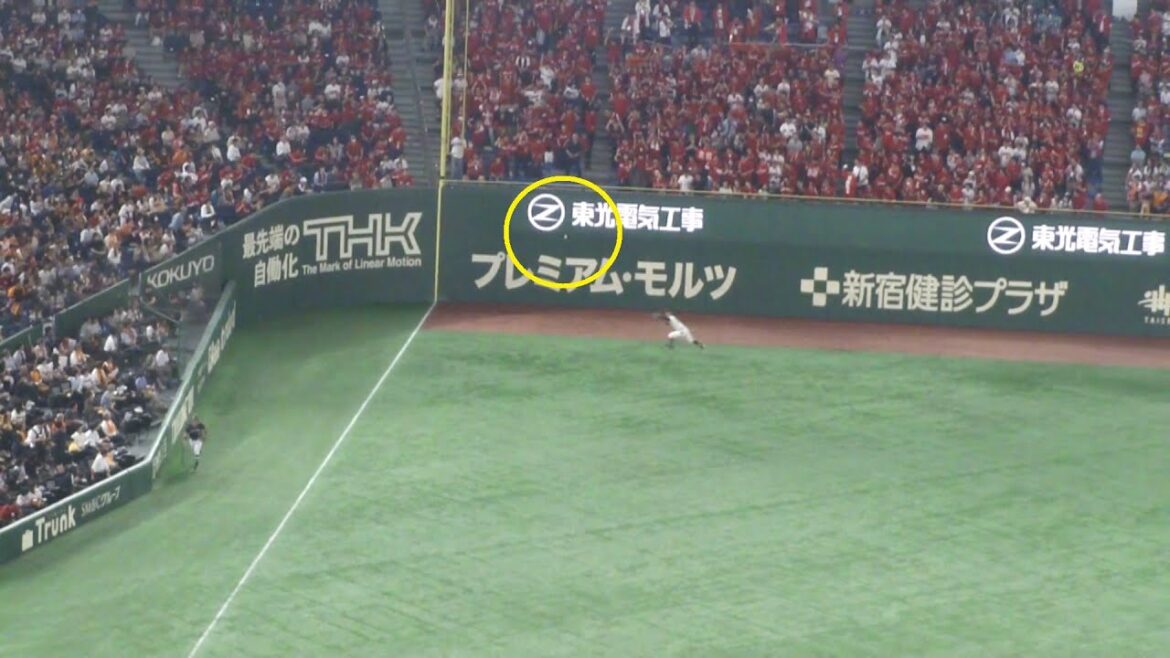 巨人 若林楽人 ファインプレー　巨人 vs 広島　2025年9月19日(金)　東京ドーム