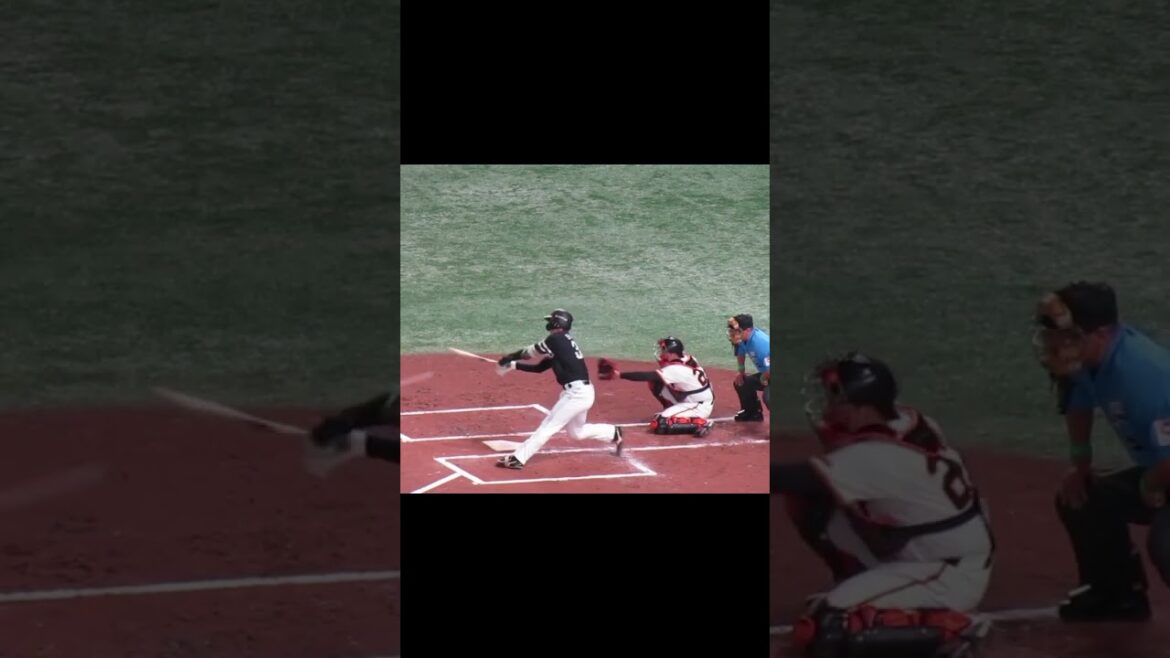 ソフトバンク廣瀬隆太バッティングフォーム＜読売ジャイアンツ対 福岡ソフトバンクホークス2024年5月28日＞