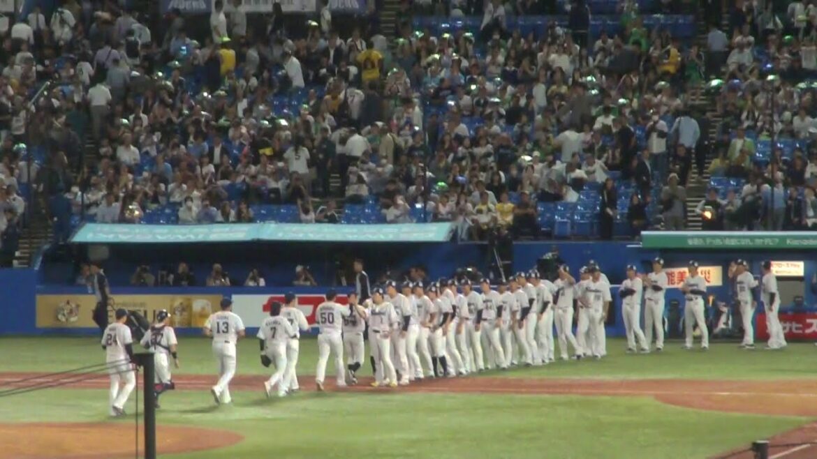 東京ヤクルトスワローズ 星知弥が大山悠輔をライトフライに抑え試合終了　ヤクルト 3 - 2  阪神　2025年9月22日(月)　神宮球場
