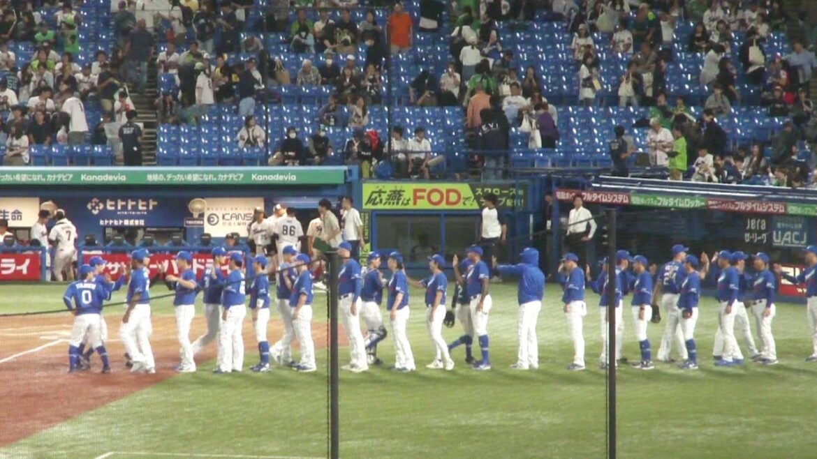 中日ドラゴンズ 松山晋也が太田賢吾を見逃し三振に抑え試合終了　ヤクルト 0 - 3 中日　2025年9月23日(火)　神宮球場