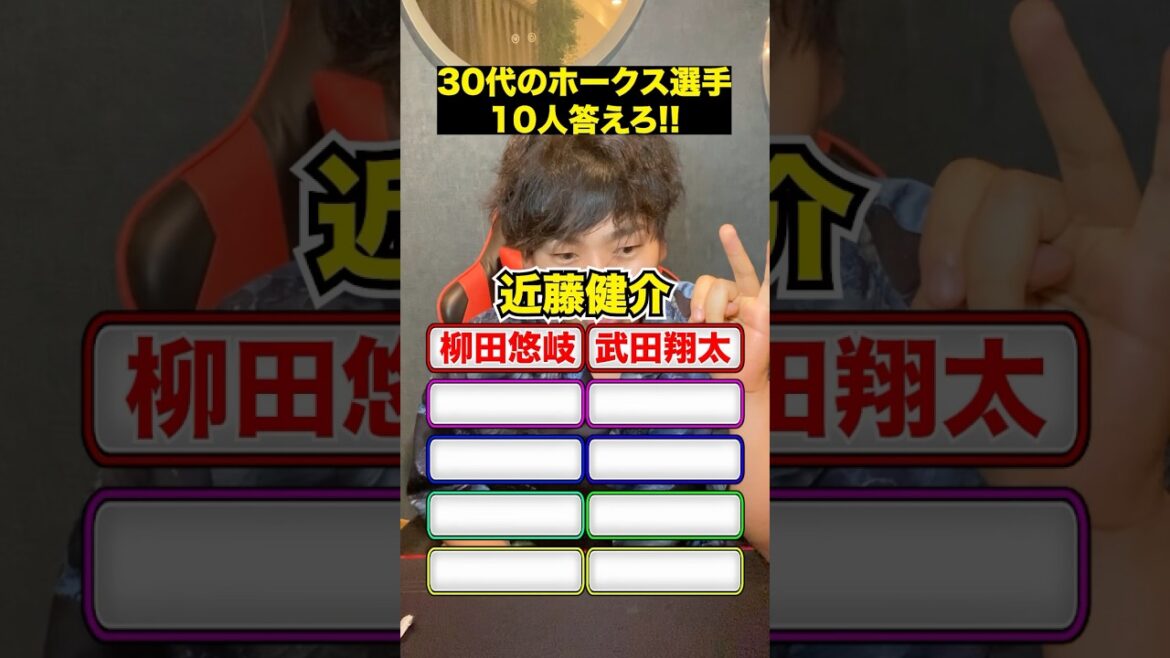 [プロ野球]ホークス30代の選手10人答えろ!!#プロ野球 #野球 #ホークス #ソフトバンク
