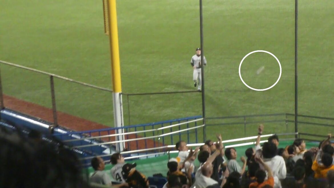 ヤクルト 並木秀尊 あわやホームランの大ファール 惜しい当たり その後ツーベースヒット　ヤクルト vs 巨人　2025年9月18日(木)　神宮球場