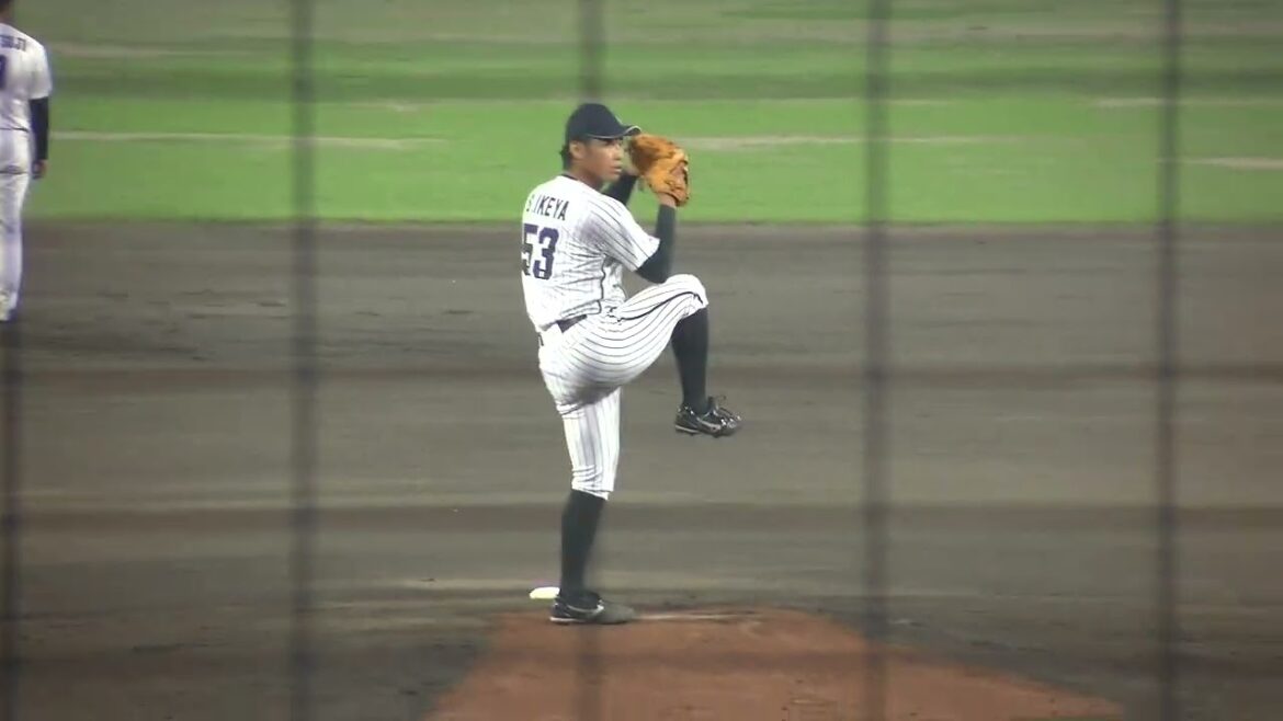 くふうハヤテベンチャーズ 池谷蒼大投手 投球練習 2025/9/18 浜松球場