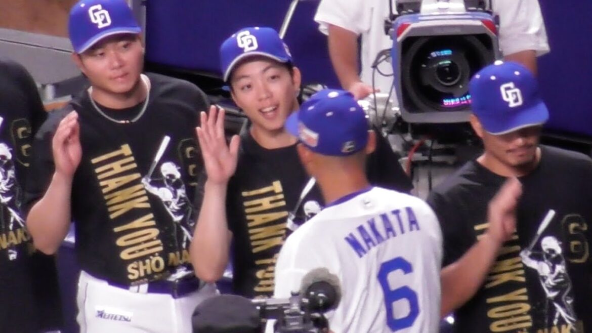 中田翔がドーム一周している間 中田翔の到着を待つ選手たち　中日ドラゴンズVS東京ヤクルトスワローズ　2025/09/19