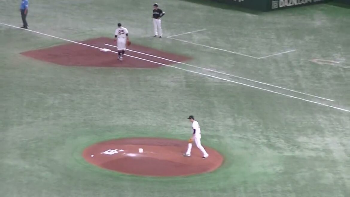 栗原陵矢をショートゴロに打ち取る高橋礼【読売ジャイアンツ対ソフトバンクホークス2024年5月30日】