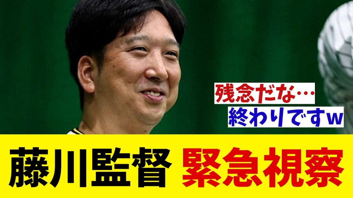 阪神・藤川監督　異例の緊急視察！！！【野球情報】【2ch 5ch】【なんJ なんG反応】【野球スレ】