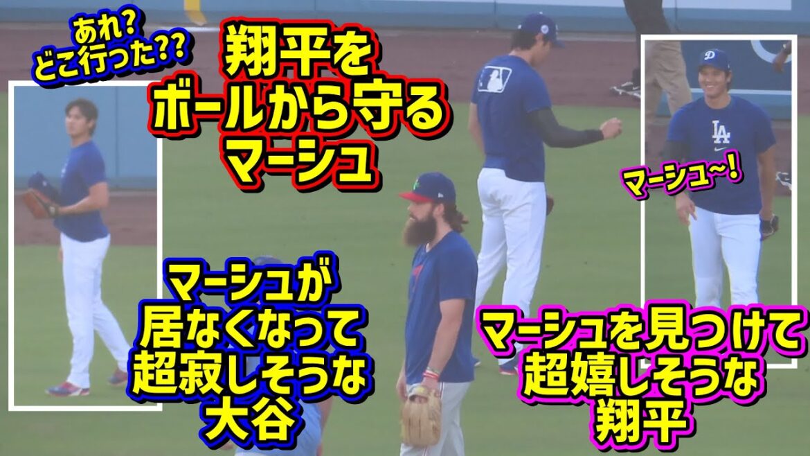 目撃‼️翔平を守るマーシュ😆超嬉しそうな大谷😂 【現地映像】9/15vs フィリーズShoheiOhtani