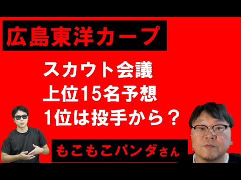 広島東洋カープスカウト会議から考える上位15名は?【もこもこパンダさん】 広島東洋カープスカウト会議から考える上位15名は?【もこもこパンダさん】