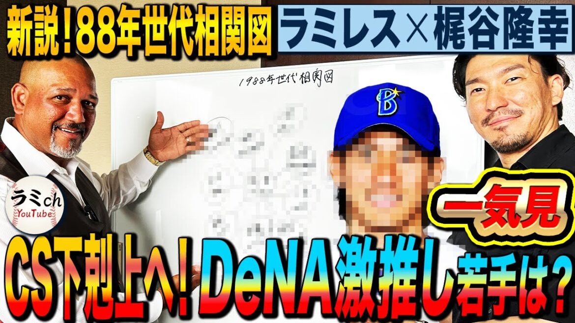【CS下剋上へ】元監督ラミレス激推しDeNA若手野手とは⁉︎田中将大と斎藤佑樹の本当の仲は？梶谷がプラチナ世代の人間関係を赤裸々告白‼︎【梶谷隆幸コラボ一気見】