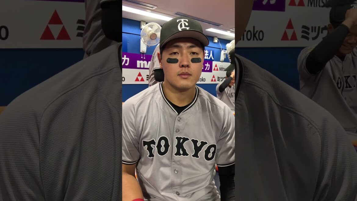 4安打3打点の大活躍！岡本和真選手に突撃！