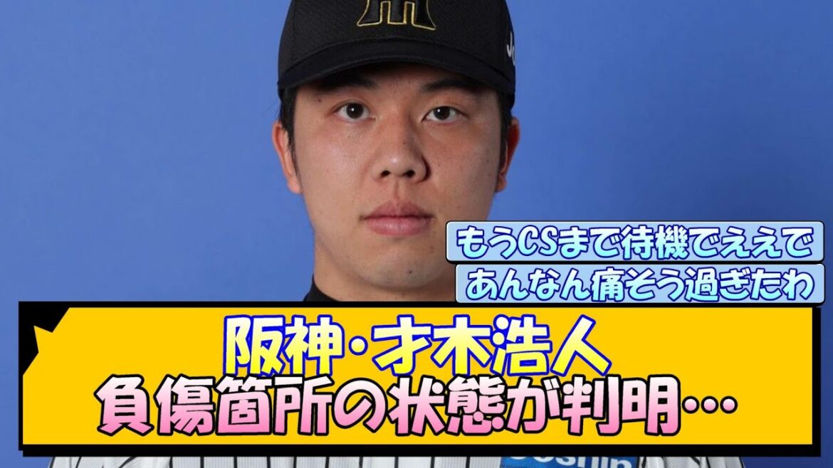 阪神・才木浩人 負傷箇所の状態が判明…
