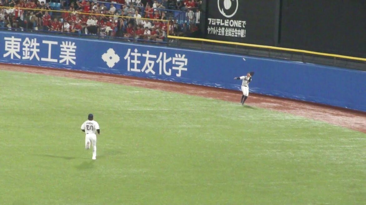 ヤクルト 並木秀尊 ナイスプレー　ヤクルト vs 広島　2025年9月27日(土)　神宮球場