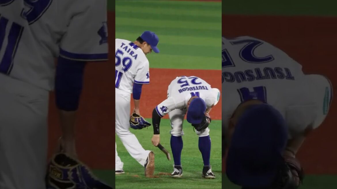 土砂降りの中プレー再開。この苦境をチーム一丸で乗り越える！#横浜denaベイスターズ #baystars #筒香嘉智 #平良拳太郎#タイラー・オースティン#プロ野球