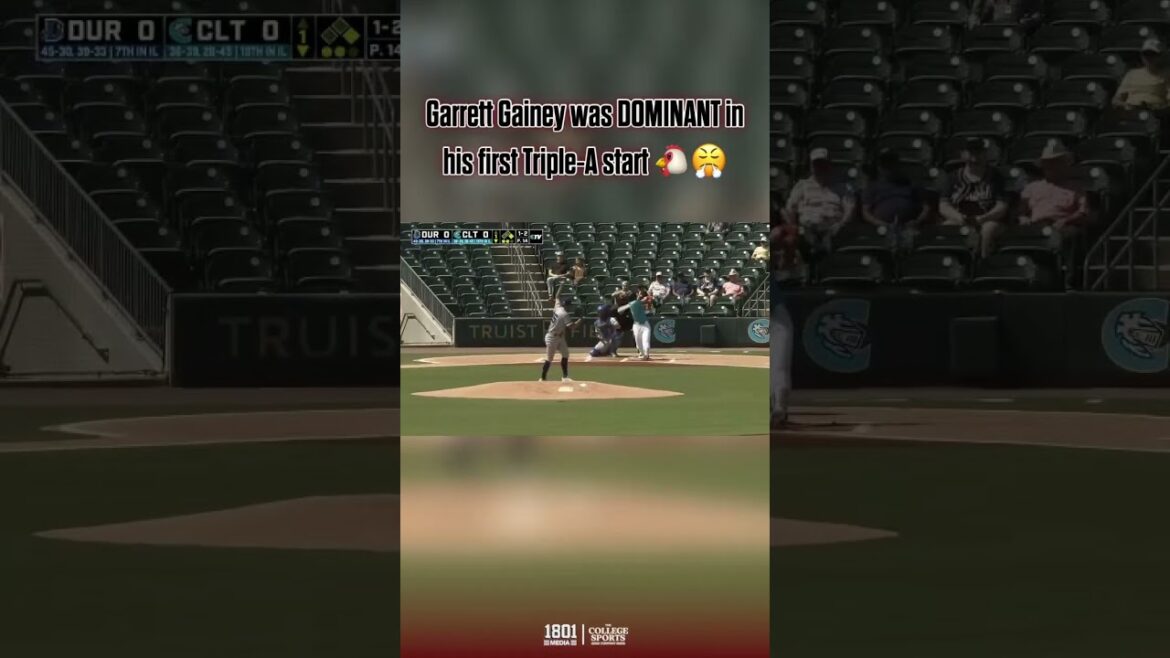 Yesterday Garrett Gainey fired 5 scoreless innings of 3-hit ball in his 1st Triple-A start👀😤