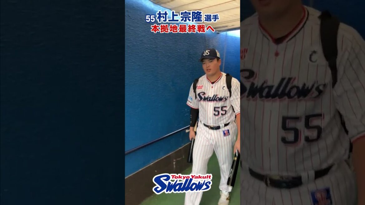 村上宗隆選手 本拠地最終戦へ #swallows #村上宗隆 #shorts 村上宗隆選手 本拠地最終戦へ #swallows #村上宗隆 #shorts